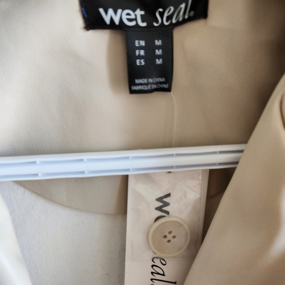 Faux Leather Blazer NWT - Picture 2 of 5